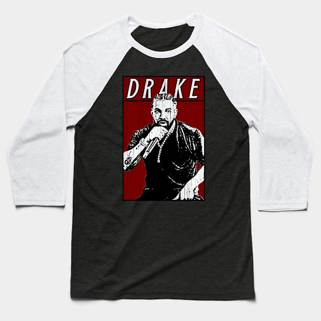 Vintage Retro Drake Baseball T-Shirt by Projectup